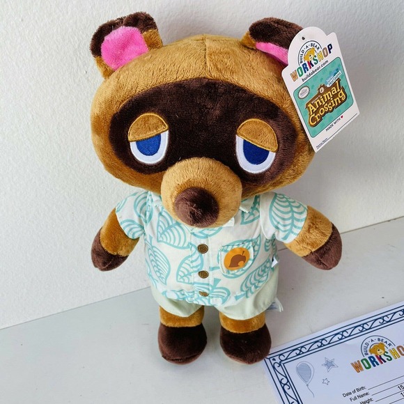 Tom Nook x Build-a-bear Plush Figure W/ Phrases - Picture 2 of 8